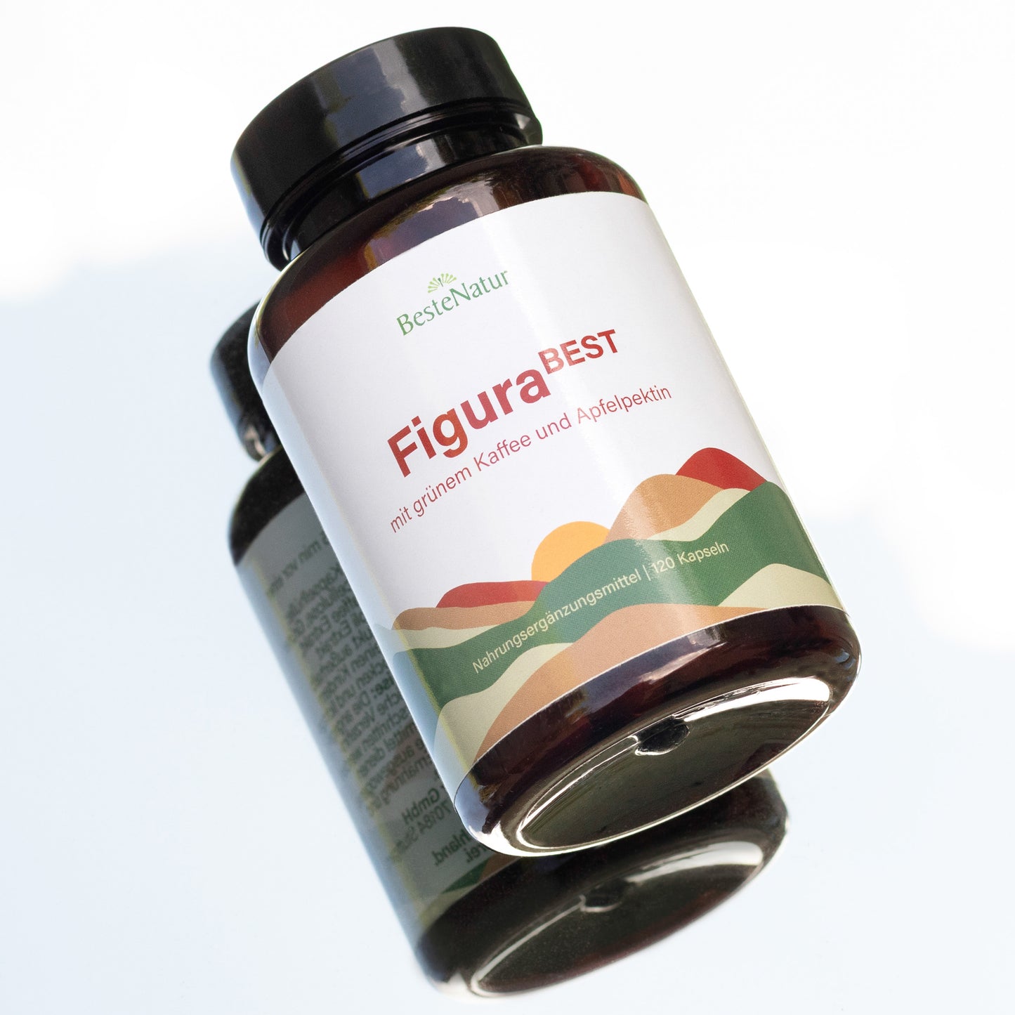 Figura Best Gemüseextrakt-Kapseln mit 1000mg Apfelpektin, Grüner Tee Extrakt, Grüner Kafffee Extrakt, Brokkoli Extrakt, 200% Vitamin C, Nahrungsergänzungsmittel, pflanzlich